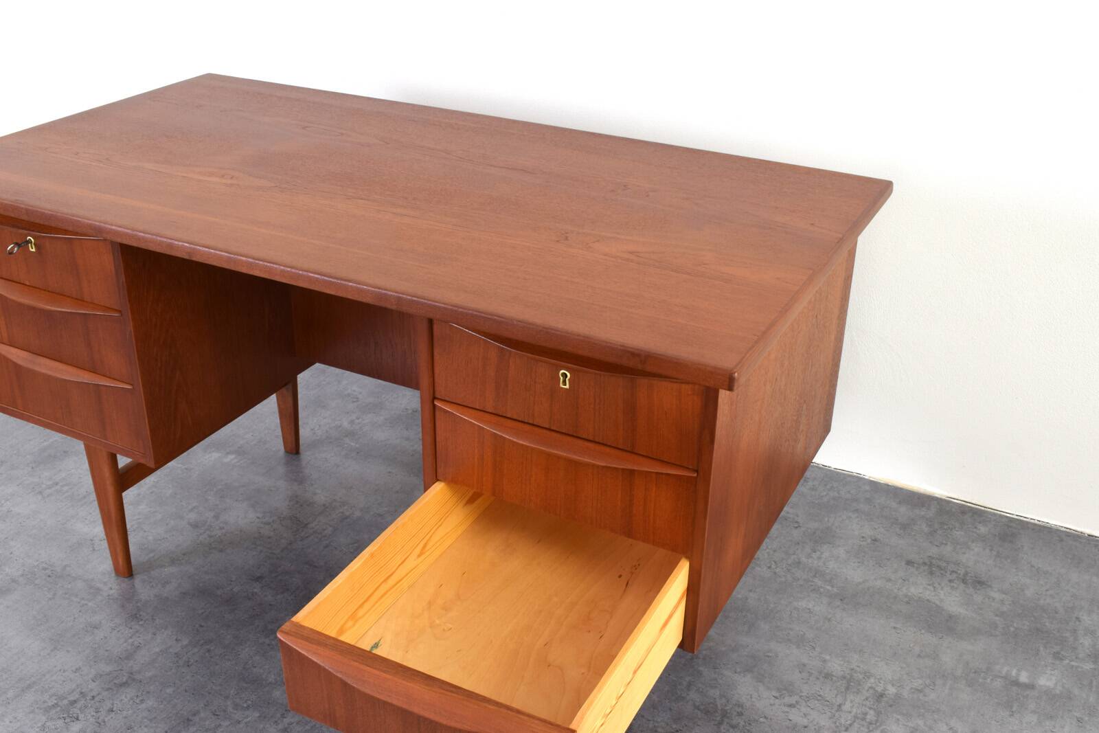 Mid-Century Danish Teak Executive Desk, 1960s.