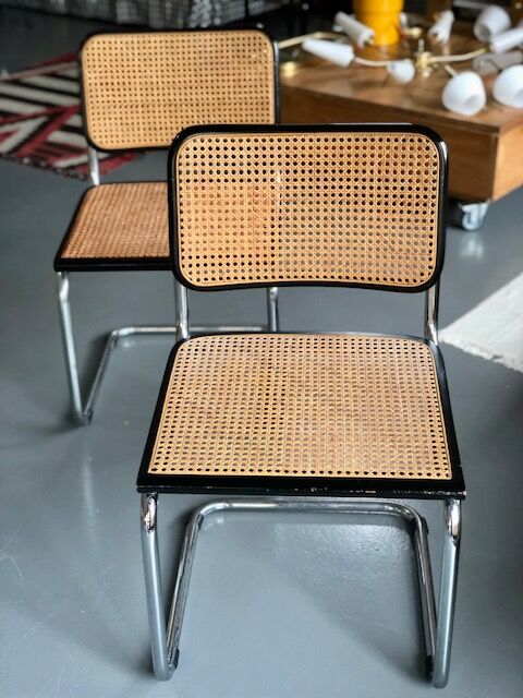Pair of chairs Cesca B32 Marcel Breuer