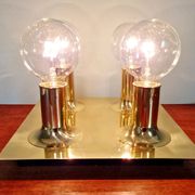 Tubular ceiling light in brass, Cosack Leuchten, 1970