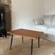 Coffee table with compass legs