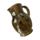 Glazed stoneware pitcher