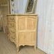 Louis XV provincial commode in solid oak – marquetry top