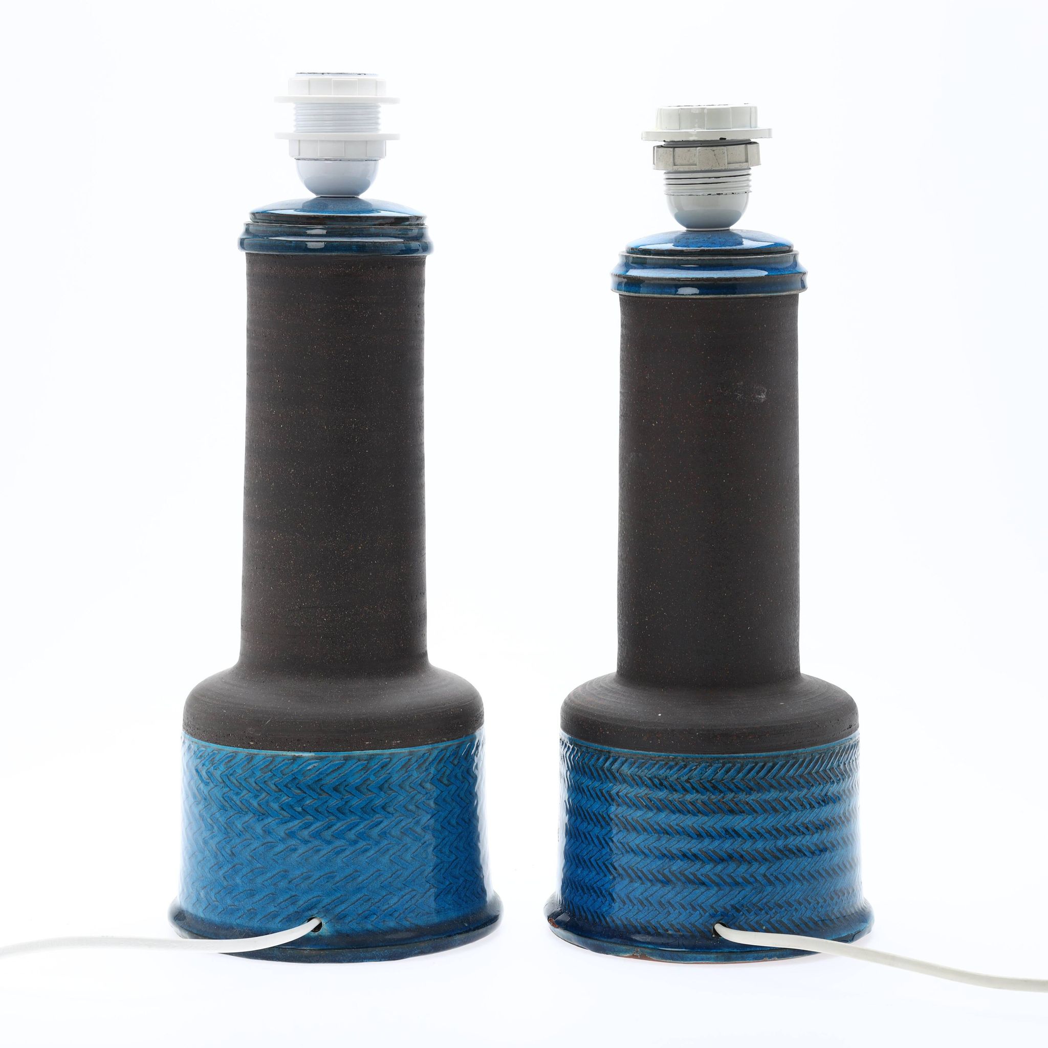 Ceramic table lamps by Nils Kählert, Denmark, 1960s