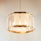Mid-Century Scandinavian Glass & Brass Ceiling Light by Wiktor Berndt for Flygsfors, Sweden, 1960s