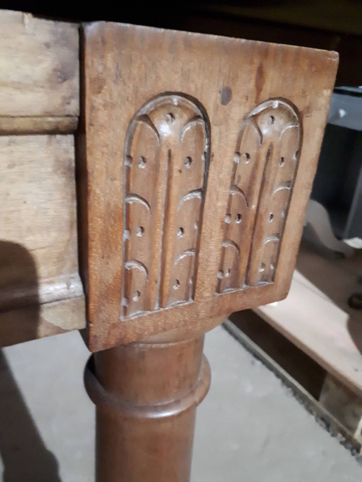 Old dining table