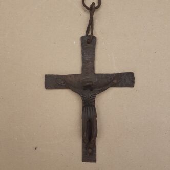 Brutalist crucifix by Jean Touret