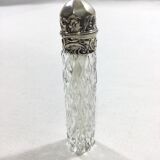 Crystal and silver salt bottle