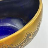 Crystal and copper shuttle cup Léon Ledru Val Saint Lambert