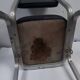 Paire de chaise design vintage 1960 aluminium skaï noir