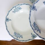 4 deep ironstone plates from St Amand 220513