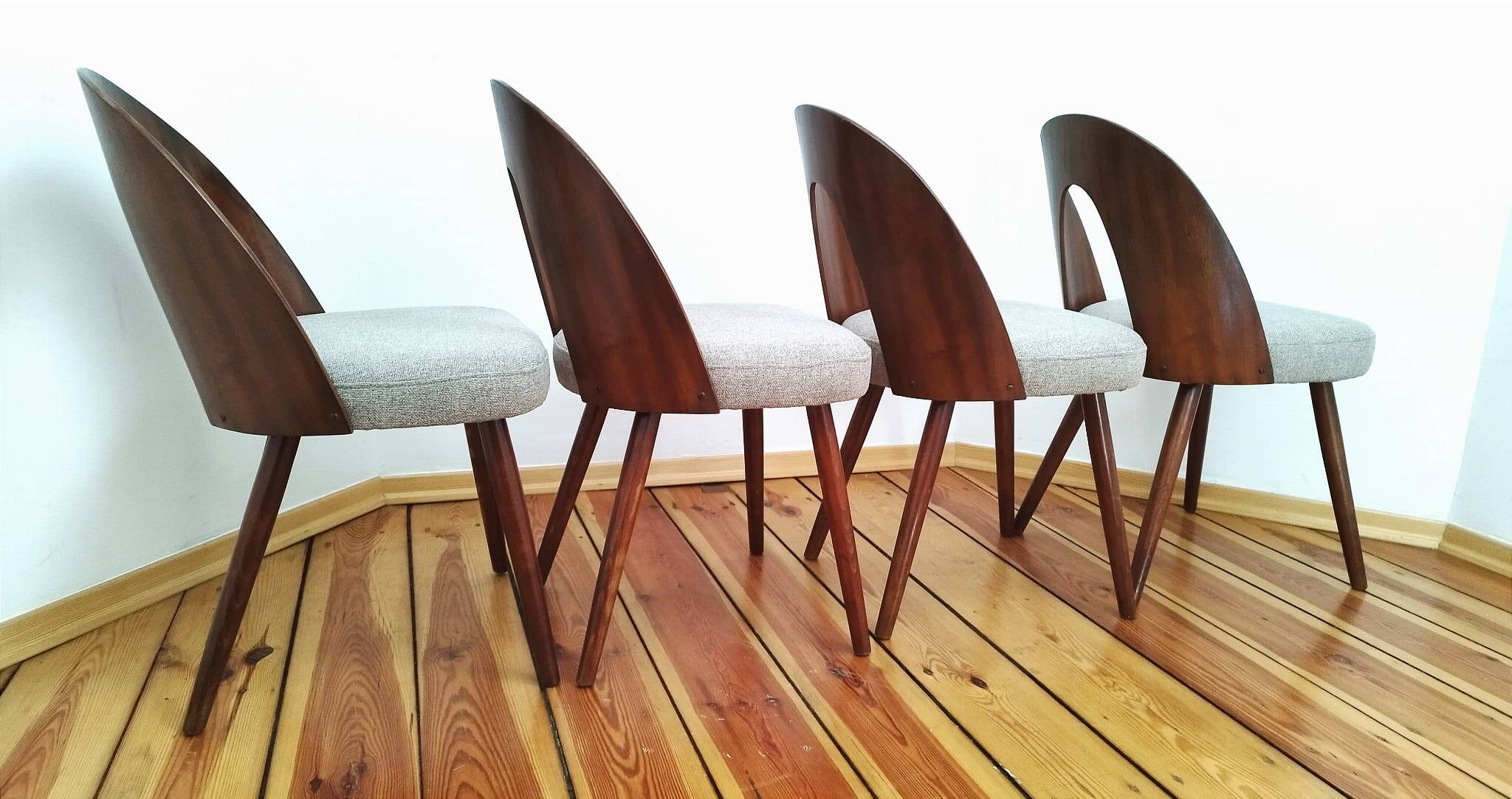 Dining Chairs by A. Suman for Tatra Nabytok, Former Czechoslovakia, 1960s, Set of 4