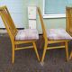 Lot de 8 chaises scandinave bois et tissu