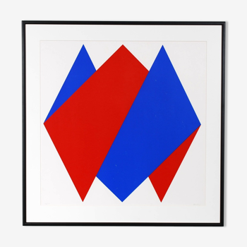 Print Red Blue by Bob Bonies