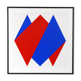 Print Red Blue by Bob Bonies