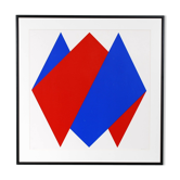 Print Red Blue by Bob Bonies