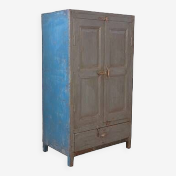 old dresser - teak and metal cabinet