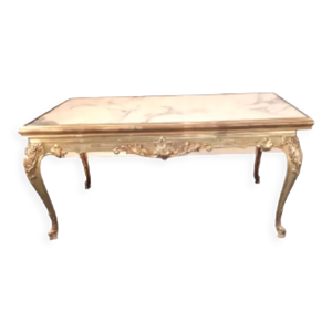 Table basse en marbre - bronze