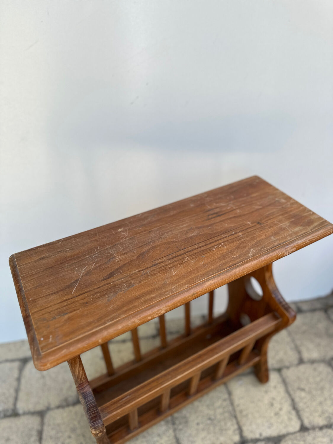 Wooden magazine door