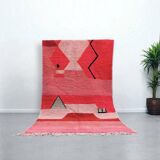 Traditional Moroccan rug with colourful patterns, size 2/3 m.