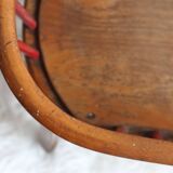 Vintage Baumann wooden children's chair/armchair with bars, 1950s