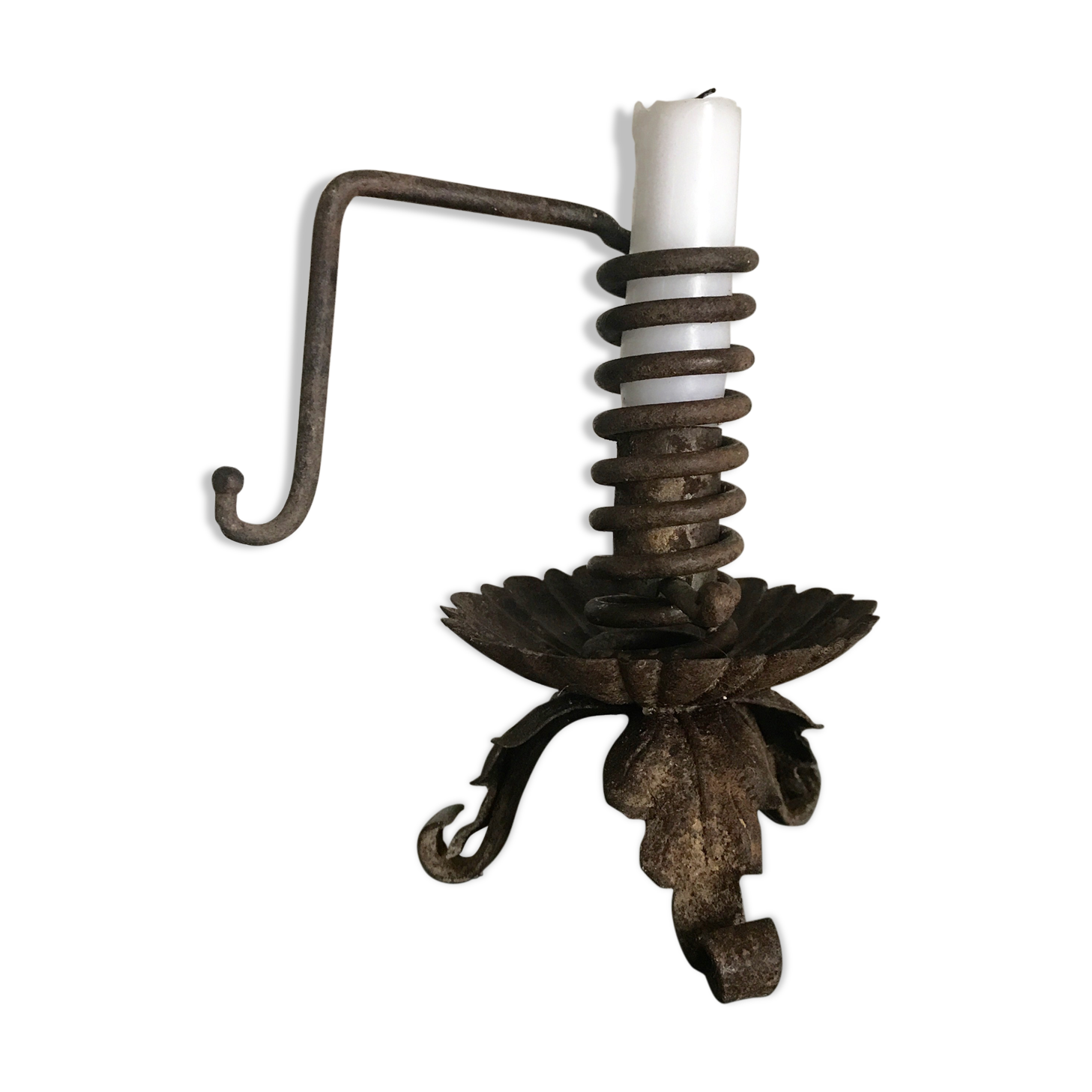 Ancient metal candlestick