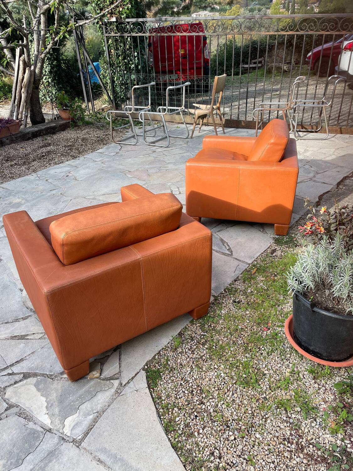 Pair of De Sede DS17 Armchairs