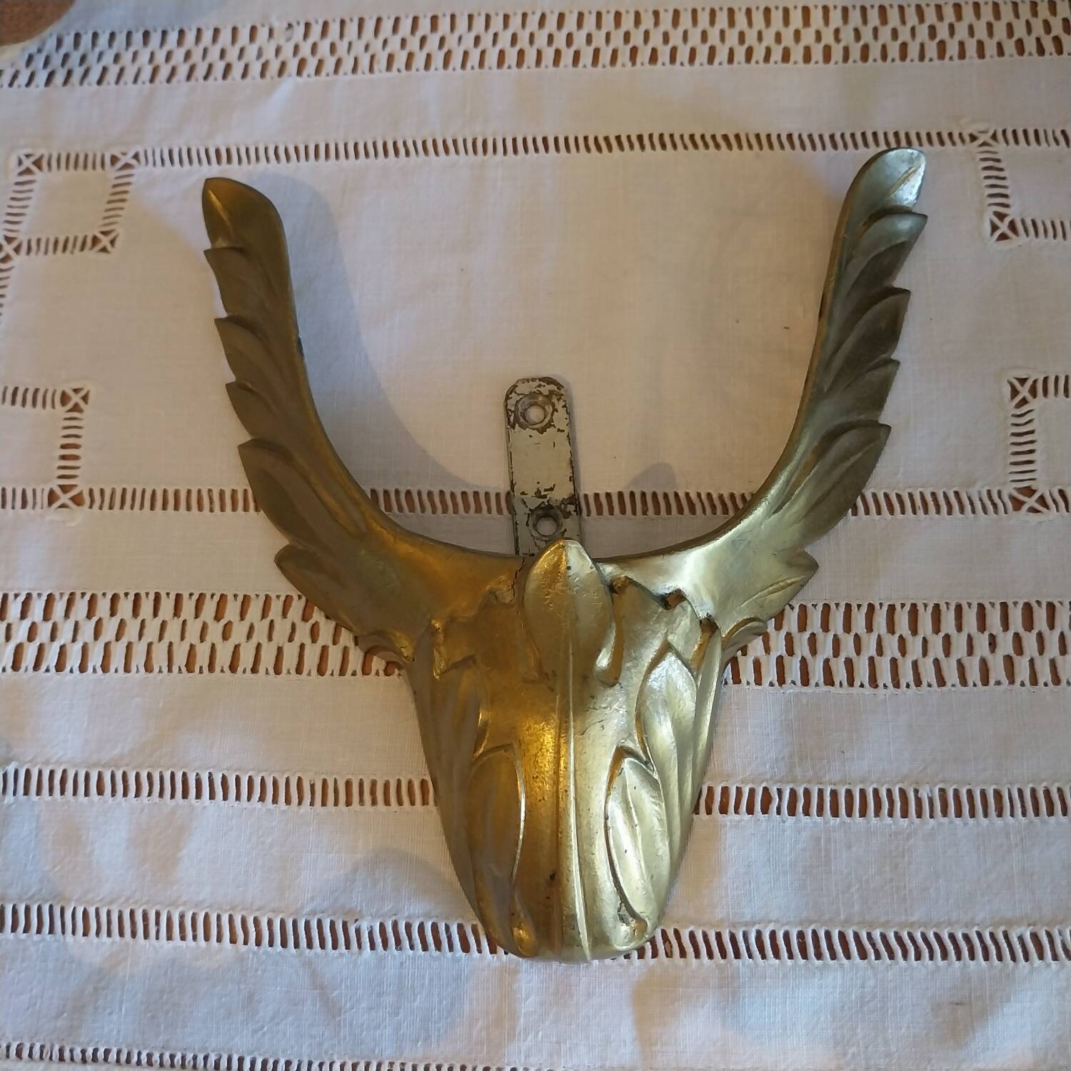 Antique Art Deco wall sconce in opalescent glass, Ezan France