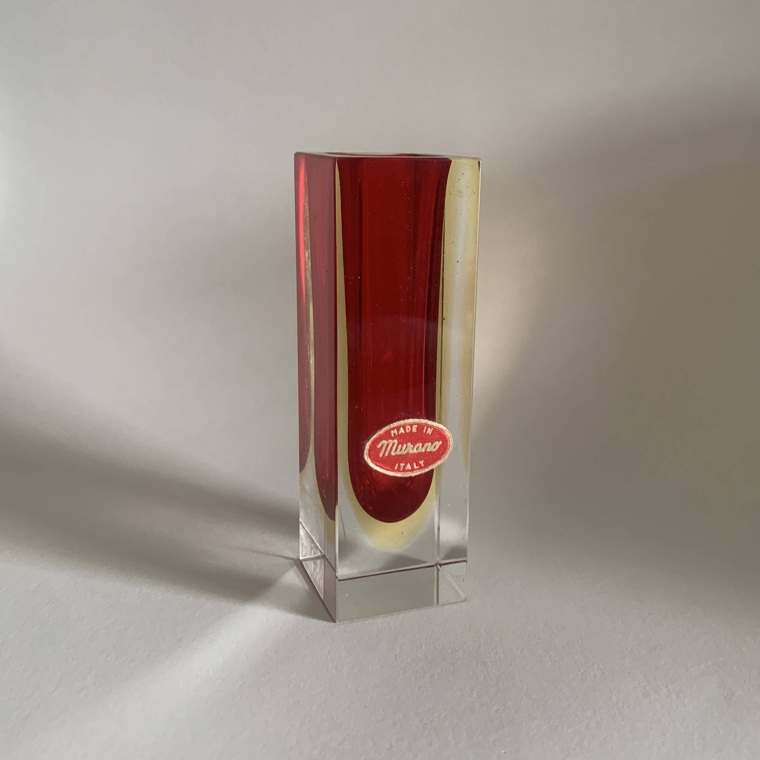 Vase by F. Poli for Murano, Italy, 1970s