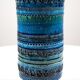Vase bleu italien par Bitossi