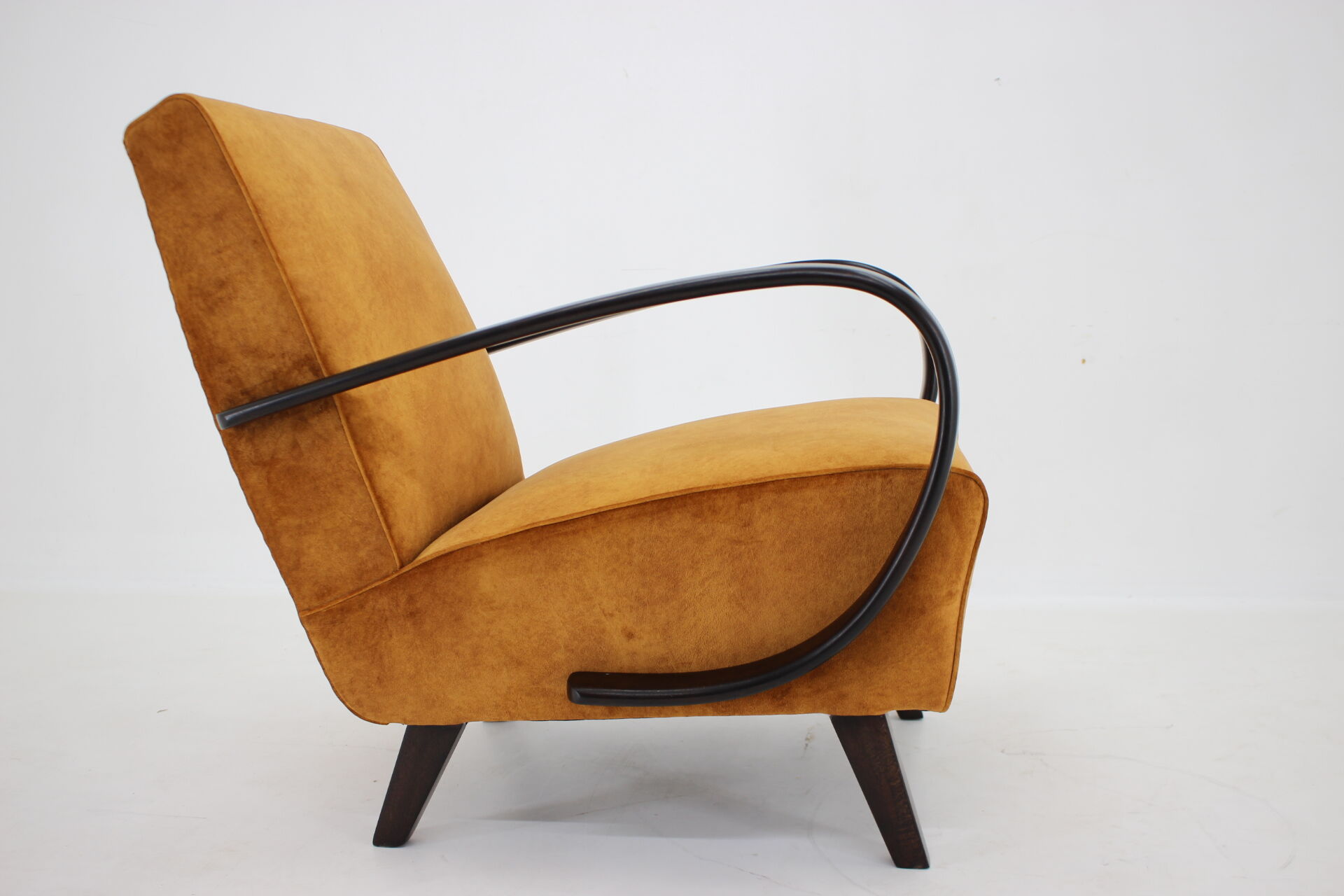 1950s Jindrich Halabala Restored Armchair, Czechoslovakia