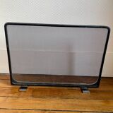 Jaques Charles polished stainless steel fireplace set for Jean-Paul Créations France 1970