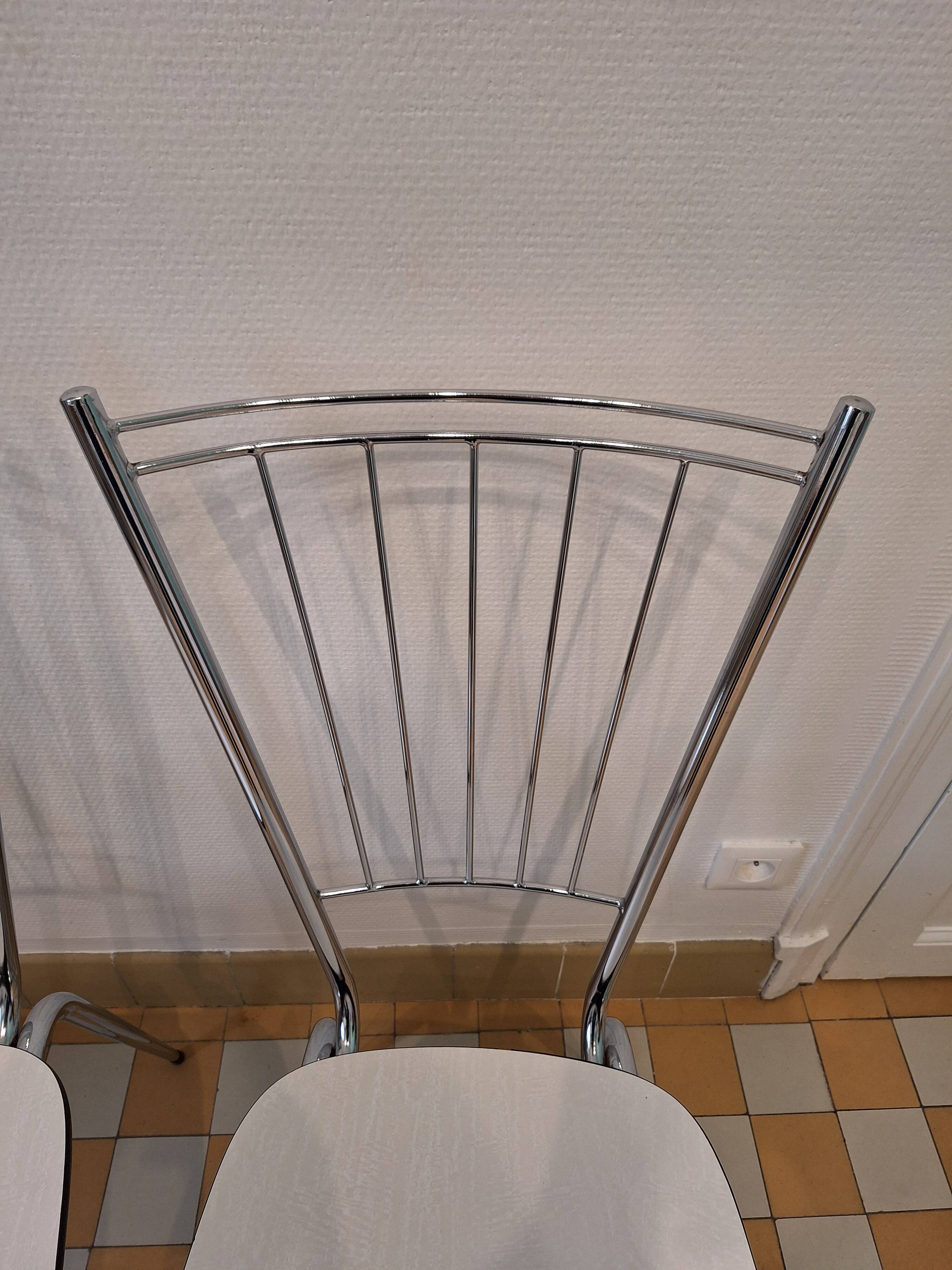 Chrome Formica chairs