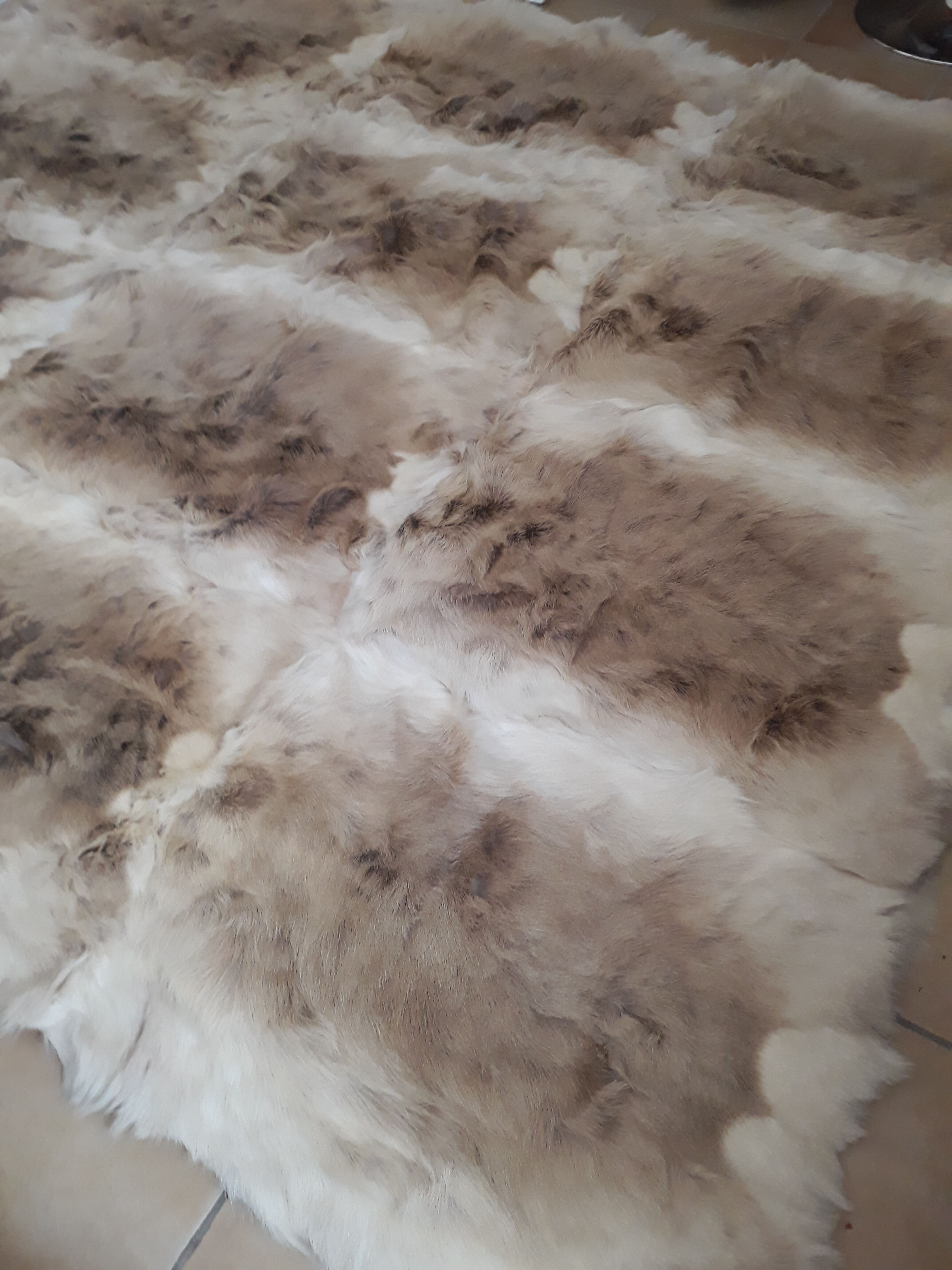 Big goat hair rug 215x235cm