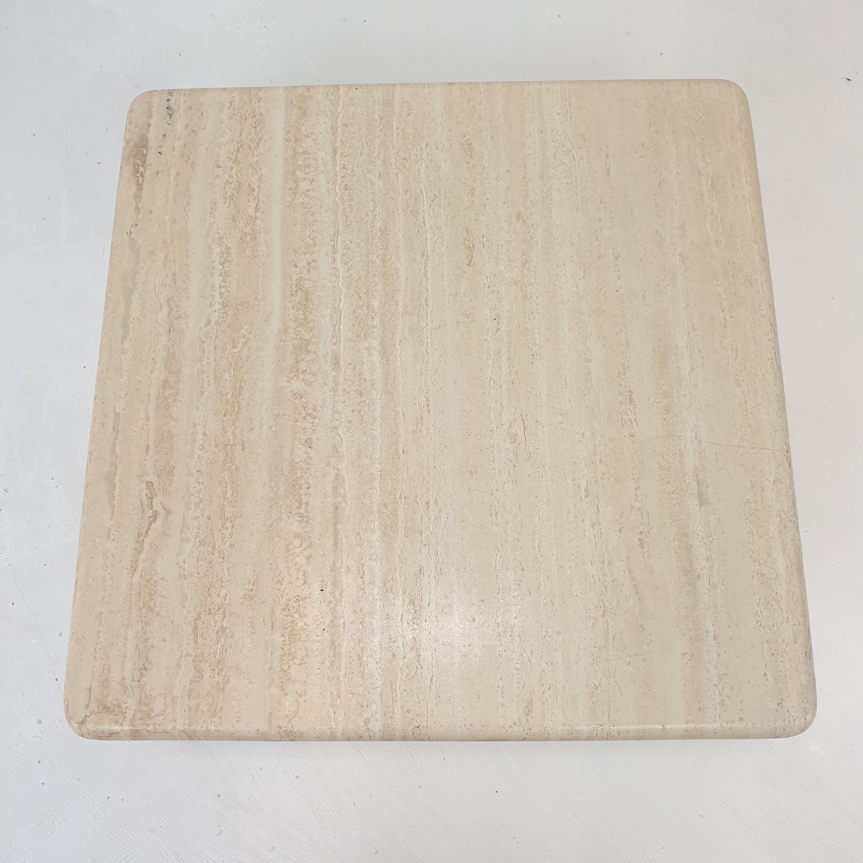 Italian travertine coffee table, 1980s