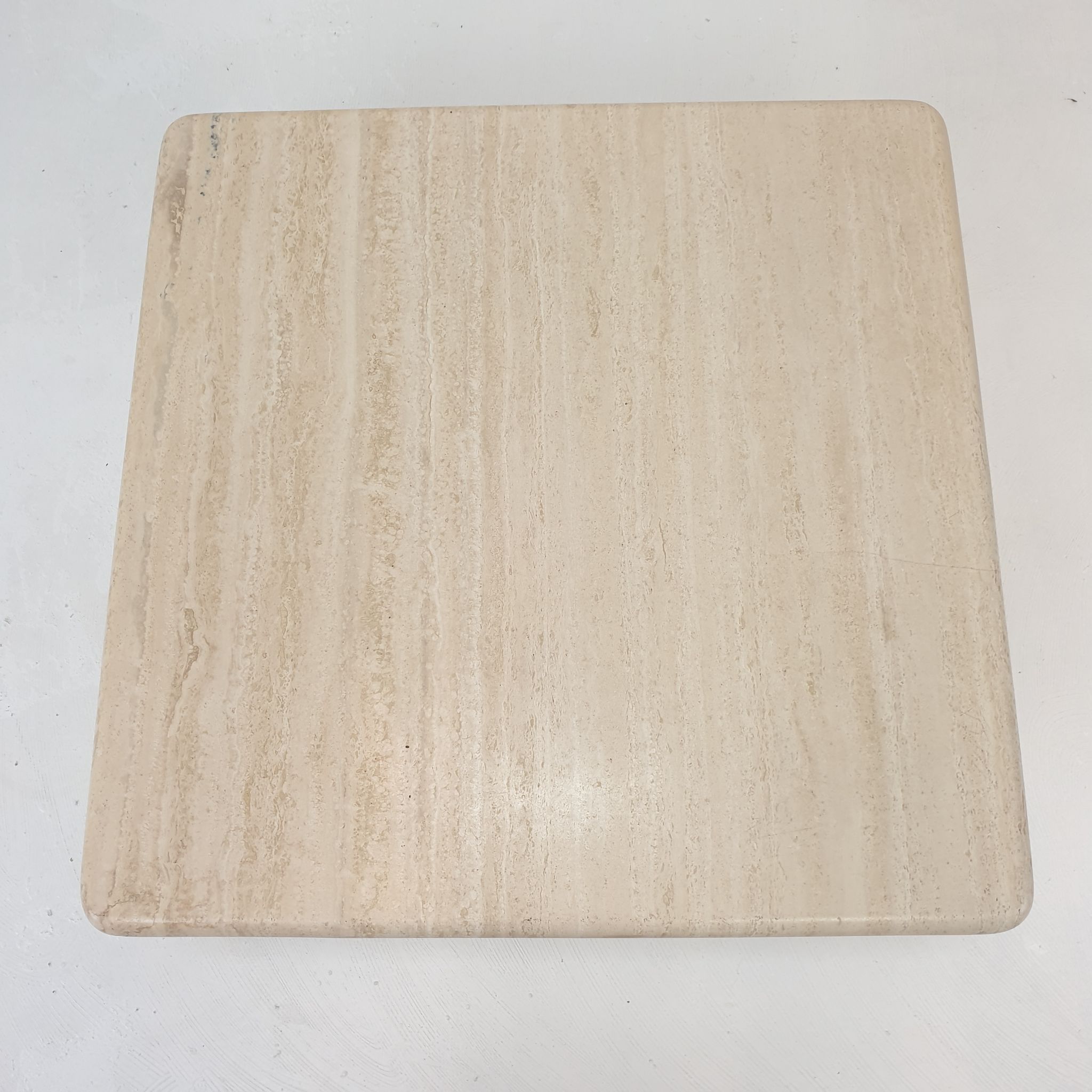 Italian travertine coffee table, 1980s