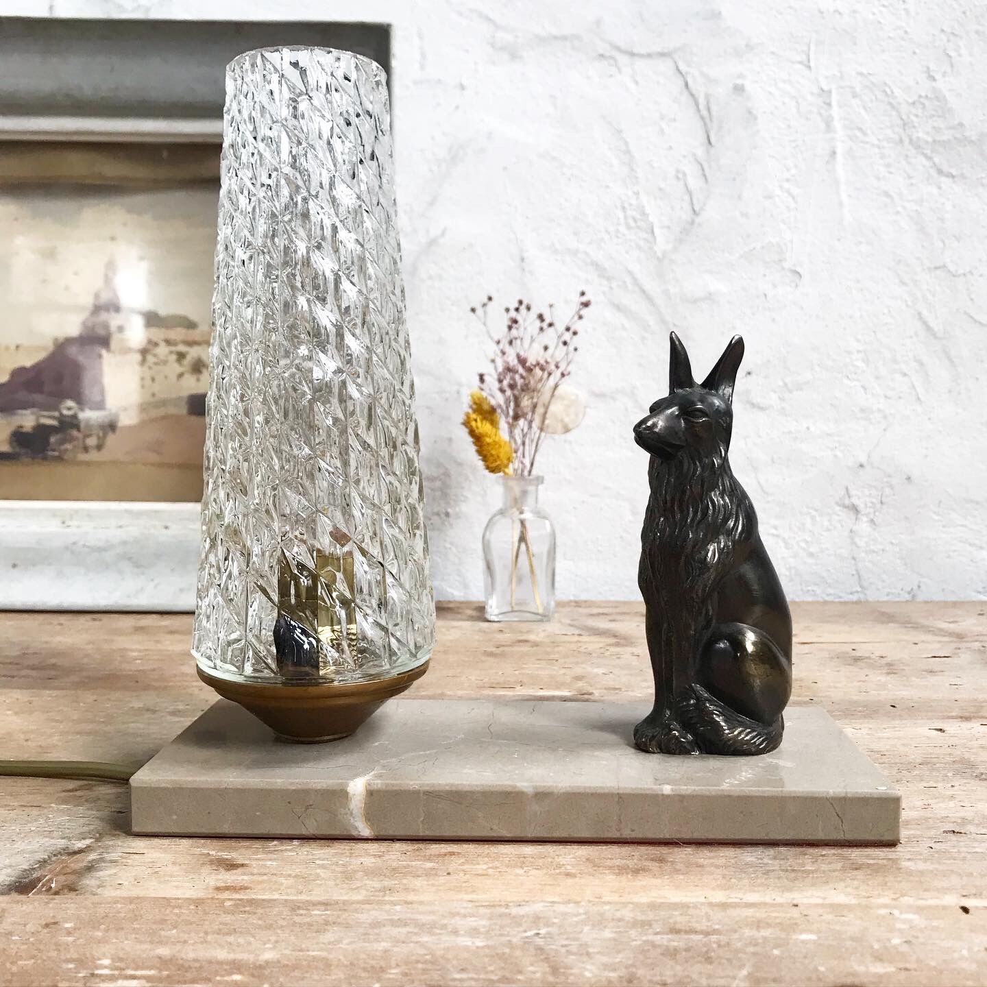 Lamp night light art deco