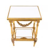 Antique table from around 1900, France.