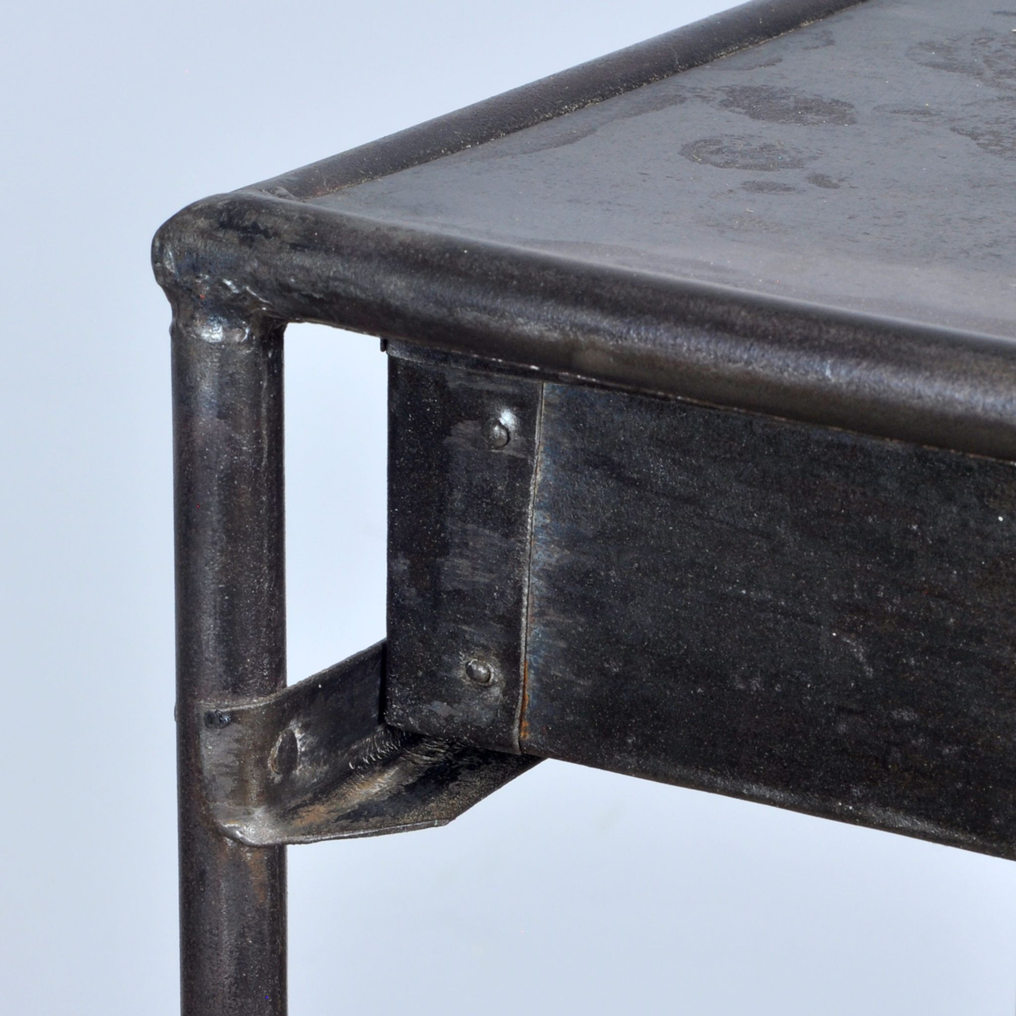 Steel hospital bedside cabinet, 1920's