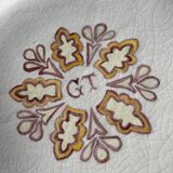 Assiette en terre cuite emmaillée Foucard Jourdan Vallauris