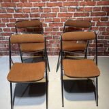 Set of four chairs stamped souvignet