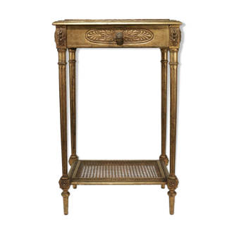 Console avec un tiroir en ceinture de style Louis XVI de bédut du XXème siècle