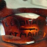 Cup, ashtray, empty ceramic pockets, signed