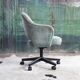 Knoll saarinen executive chair in original textile, swivel base