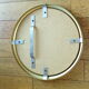 Vintage round mirror with gold metal frame 44 cm Ø