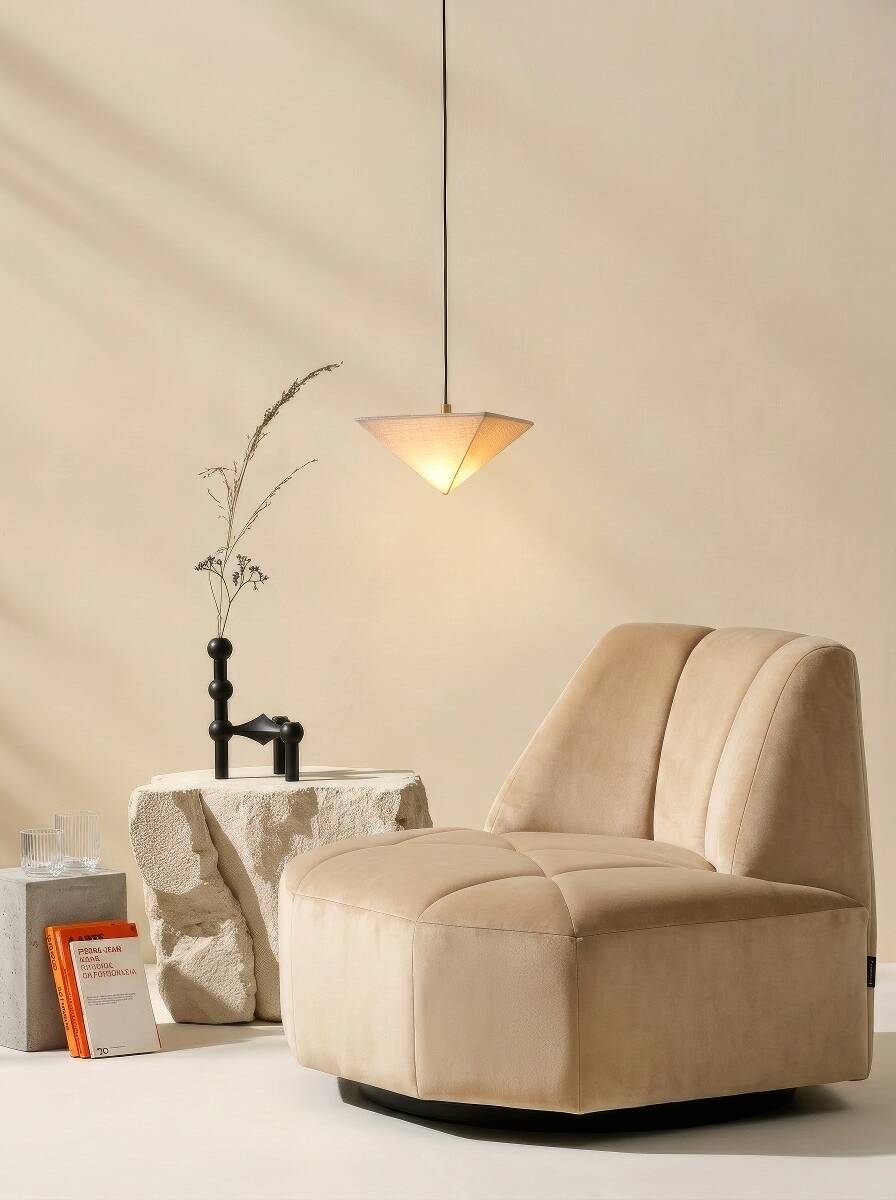 Contemporary swivel armchair