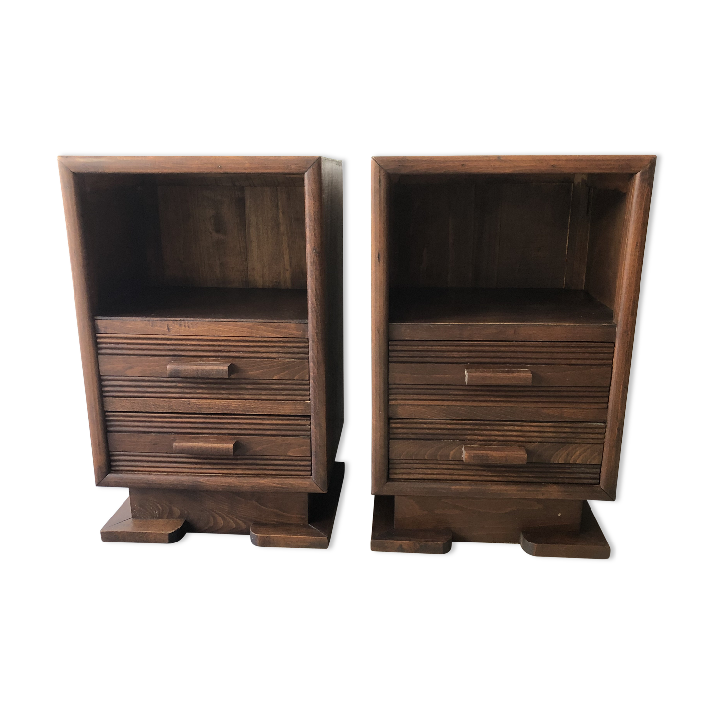 Pair of art deco bedside tables