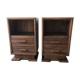 Pair of art deco bedside tables