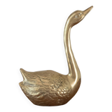 Vintage Brass Swan