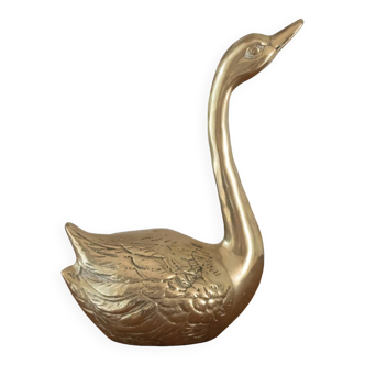 Vintage Brass Swan