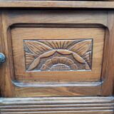 Bedside table chene art deco